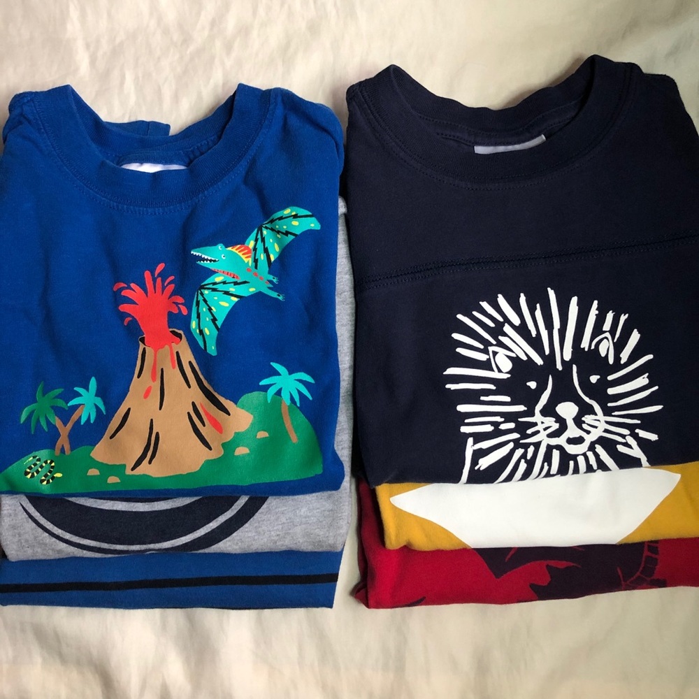 6 Hanna Andersson Short Sleeve Tee Bundle (6 tees)